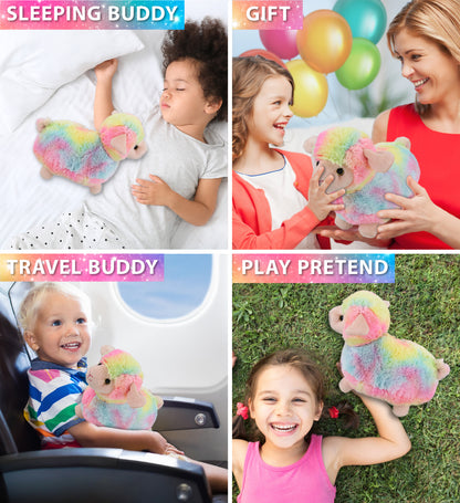 SUPER-SOFT PLUSH - RAINBOW SHEEP 7"