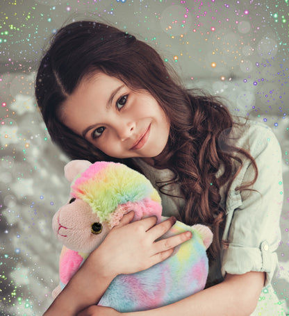 SUPER-SOFT PLUSH - RAINBOW SHEEP 7"