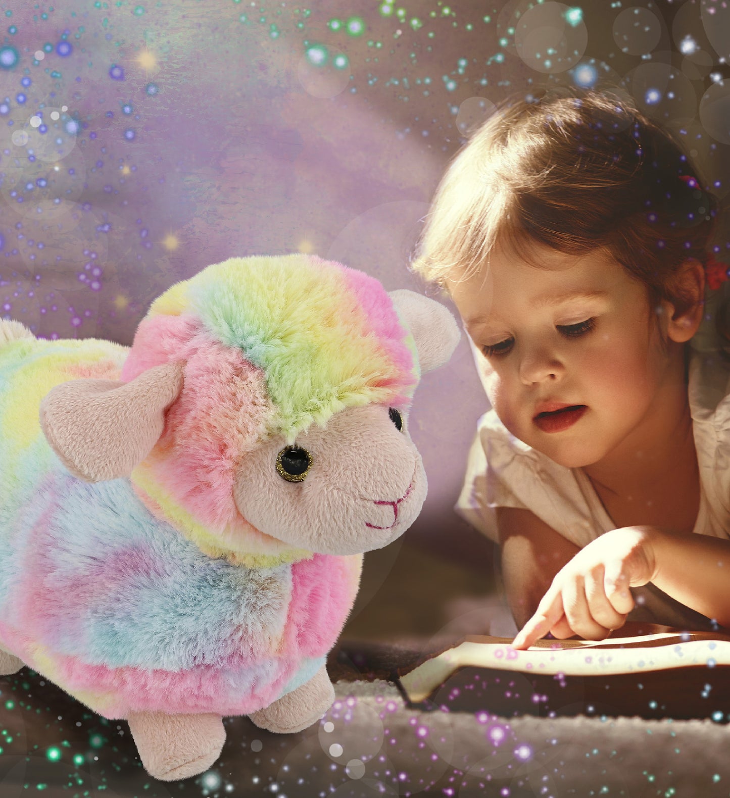 SUPER-SOFT PLUSH - RAINBOW SHEEP 7"