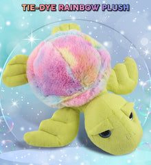 SUPER-SOFT PLUSH - RAINBOW GREEN SEA TURTLE 10"
