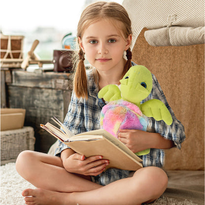 SUPER-SOFT PLUSH - RAINBOW GREEN SEA TURTLE 10"