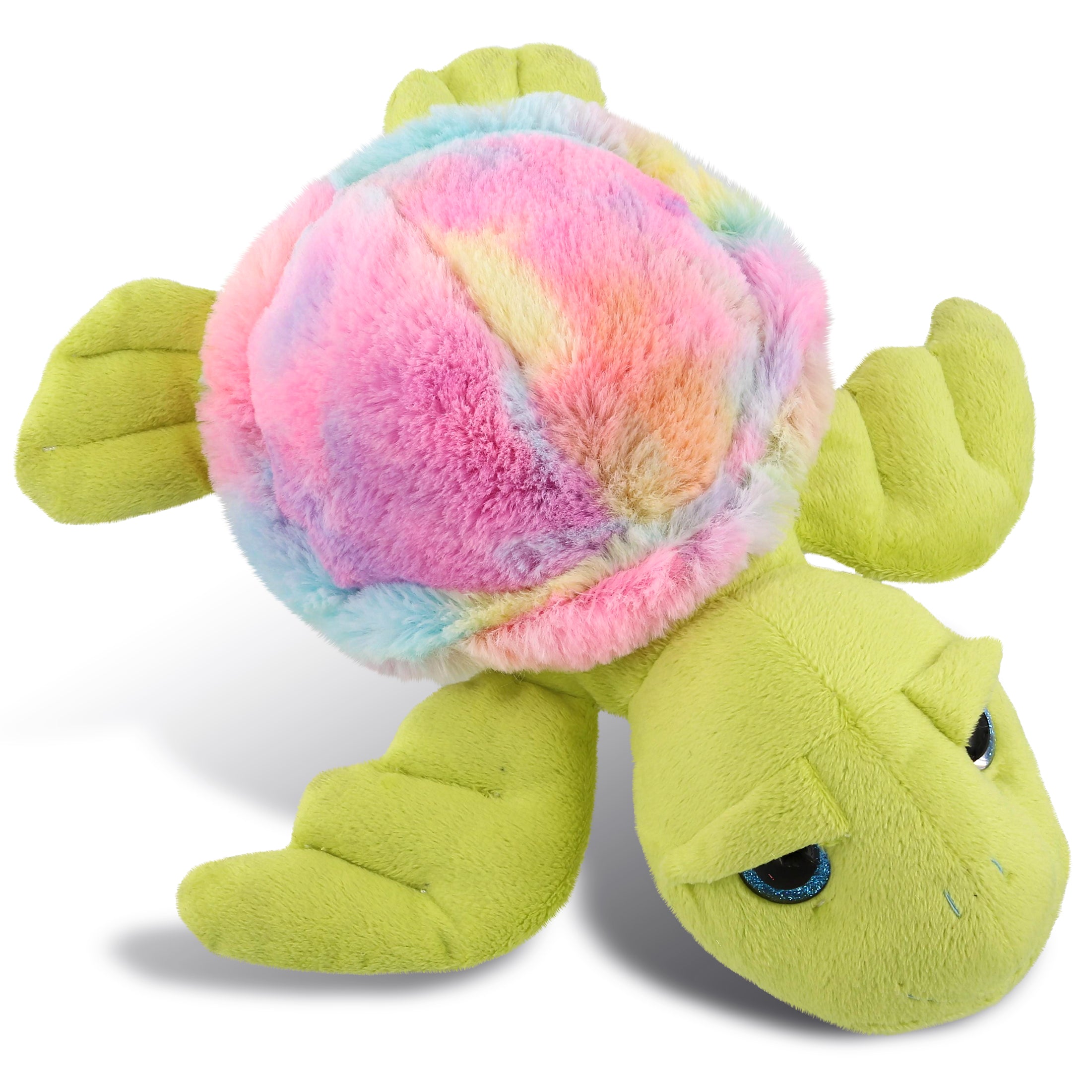 SUPER-SOFT PLUSH - RAINBOW GREEN SEA TURTLE 10"