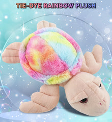 SUPER-SOFT PLUSH - RAINBOW PINK SEA TURTLE 10"