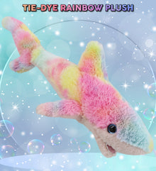 SUPER-SOFT PLUSH - RAINBOW SHARK SMALL 14"