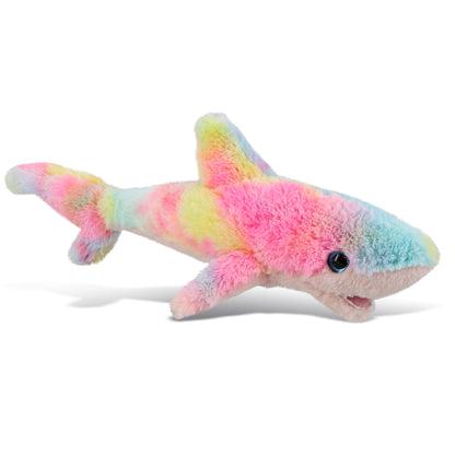 SUPER-SOFT PLUSH - RAINBOW SHARK SMALL 14"
