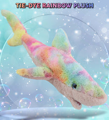 SUPER-SOFT PLUSH - RAINBOW SHARK LARGE 23"