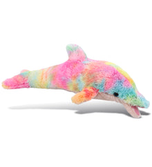 SUPER-SOFT PLUSH - RAINBOW DOLPHIN SMALL 14"