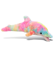 SUPER-SOFT PLUSH - RAINBOW DOLPHIN SMALL 14"