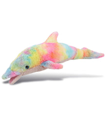 SUPER-SOFT PLUSH - RAINBOW DOLPHIN LARGE 18"
