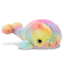 SUPER-SOFT PLUSH - RAINBOW WHALE SMALL 7"