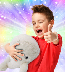 SUPER-SOFT PLUSH - WHITE WHALE LARGE 13"