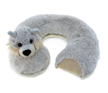 SUPER SOFT PLUSH NECK PILLOW - WOLF