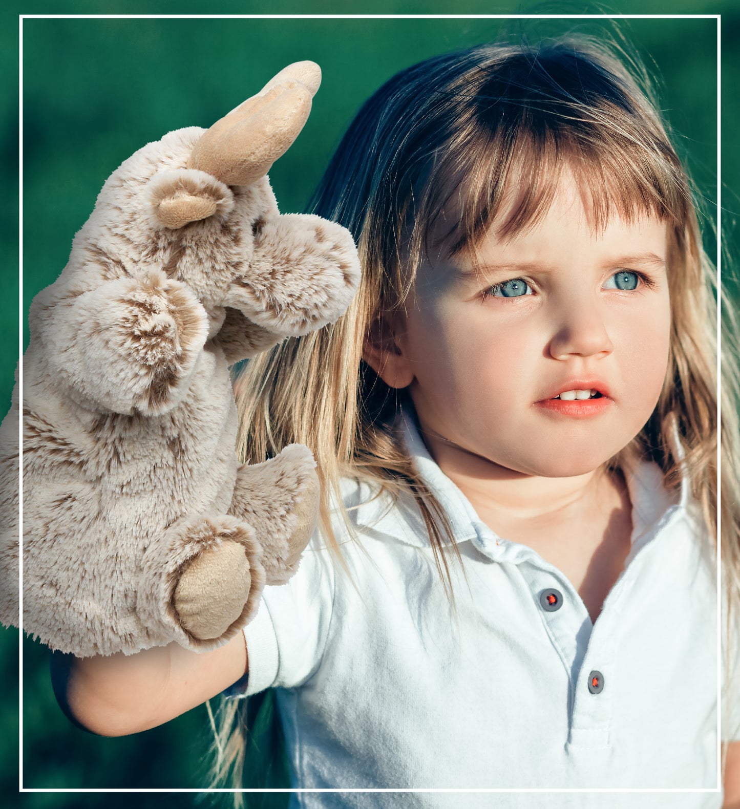 SUPER SOFT PLUSH HAND PUPPET - MOOSE