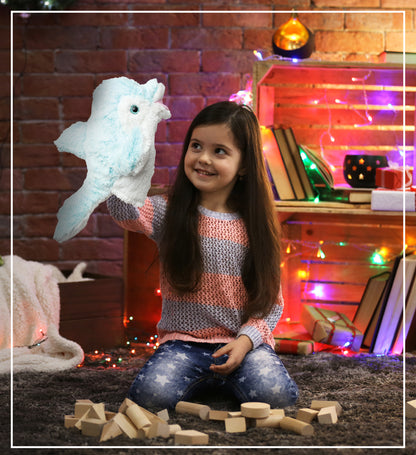 SUPER SOFT PLUSH HAND PUPPET - DOLPHIN