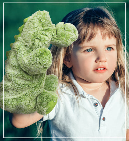 SUPER SOFT PLUSH HAND PUPPET - ALLIGATOR