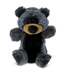 SUPER SOFT PLUSH HAND PUPPET - BLACK BEAR