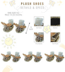 SUPER SOFT PLUSH BABY SHOES - MOOSE