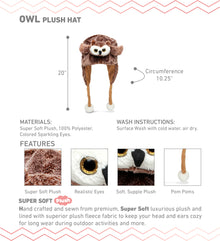 SUPER SOFT PLUSH HAT - OWL