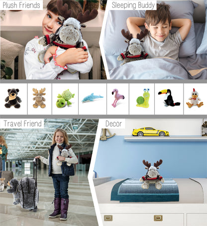 SUPER SOFT PLUSH WITH CLOTHES - MOOSE