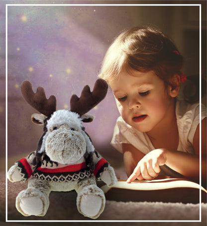 SUPER SOFT PLUSH WITH CLOTHES - MOOSE