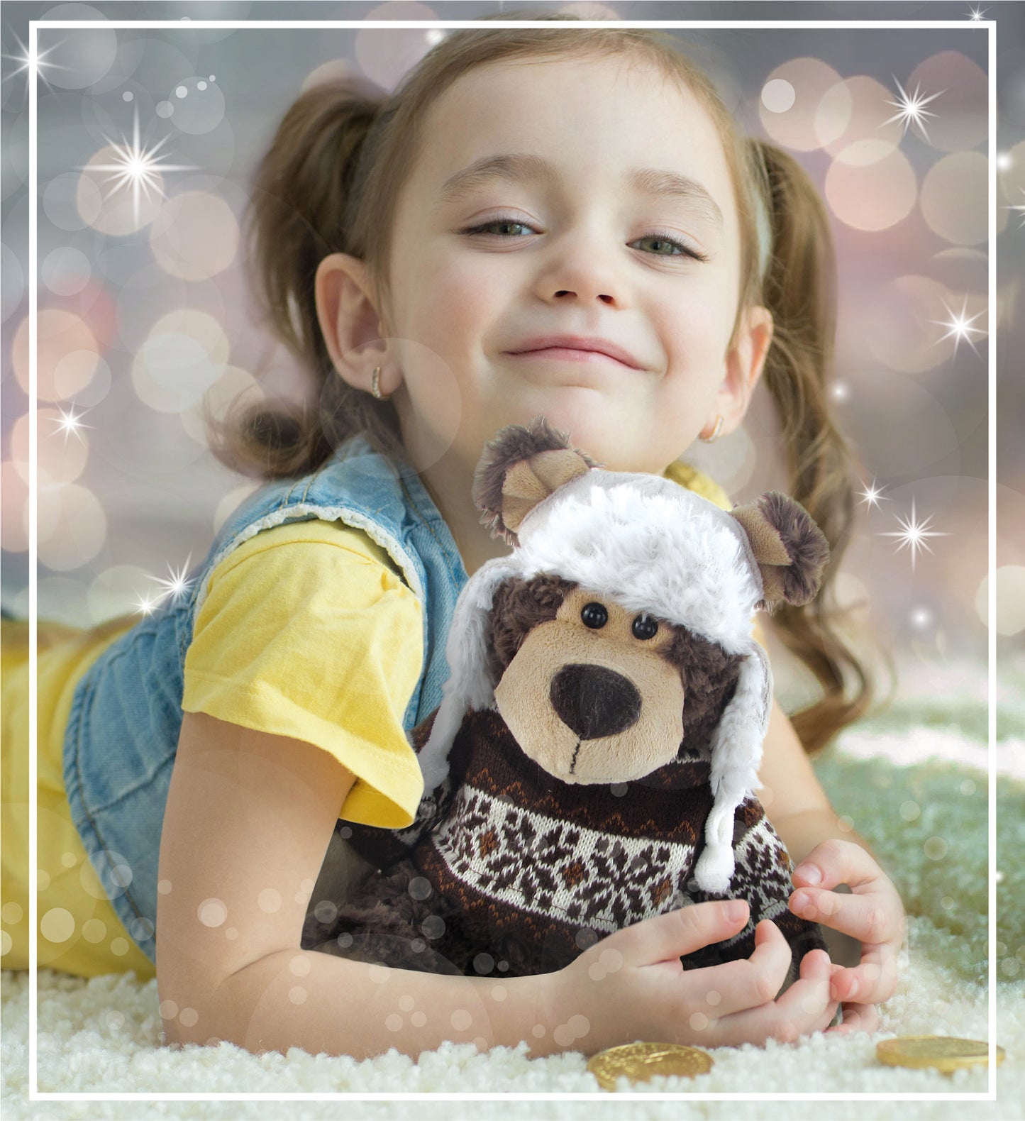 SUPER SOFT PLUSH WITH CLOTHES - GRIZZLY BEAR