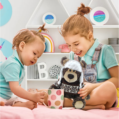SUPER SOFT PLUSH WITH CLOTHES - GRIZZLY BEAR