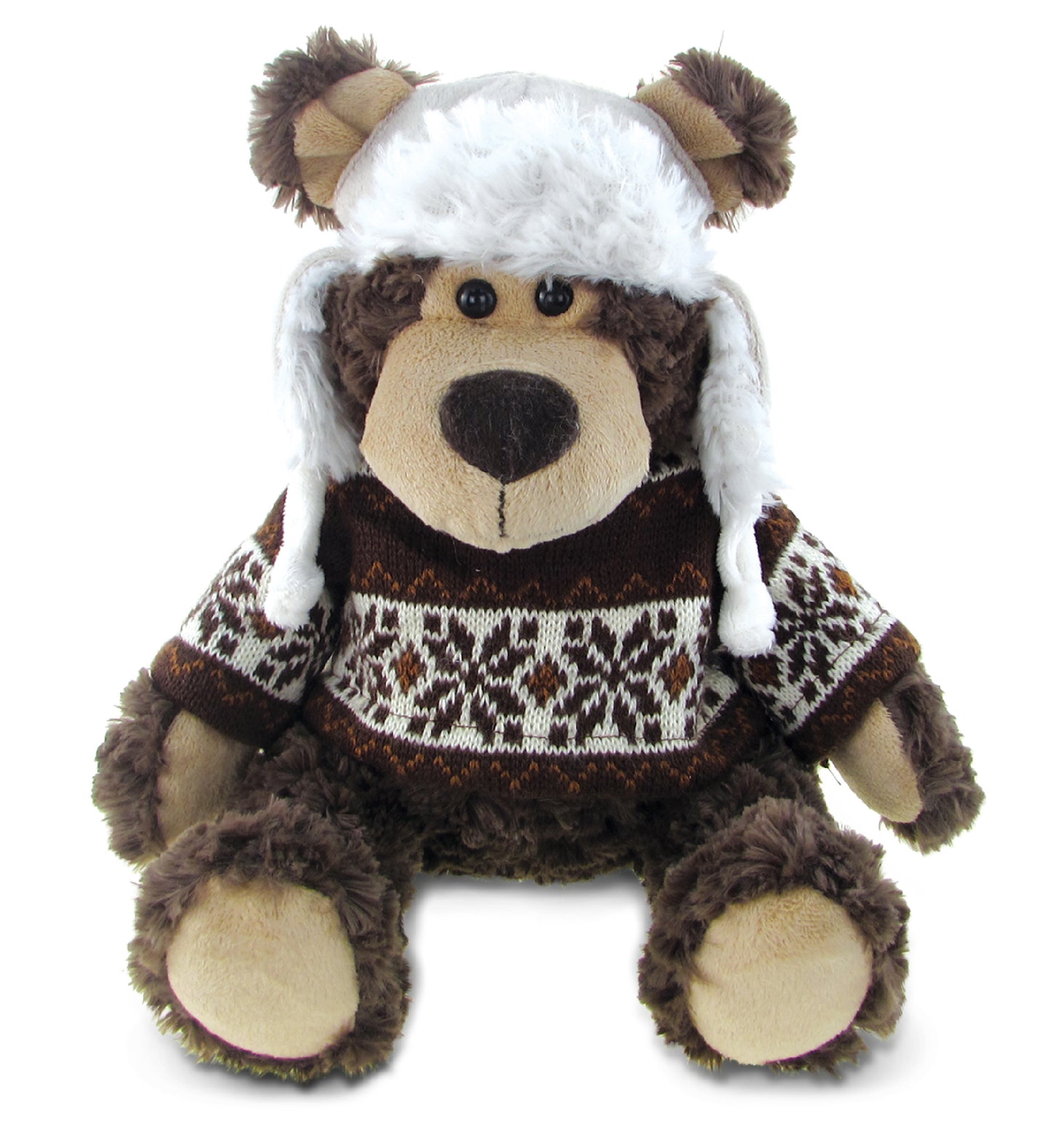 SUPER SOFT PLUSH WITH CLOTHES - GRIZZLY BEAR