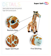 SUPER SOFT PLUSH - WILD SMALL GIRAFFE