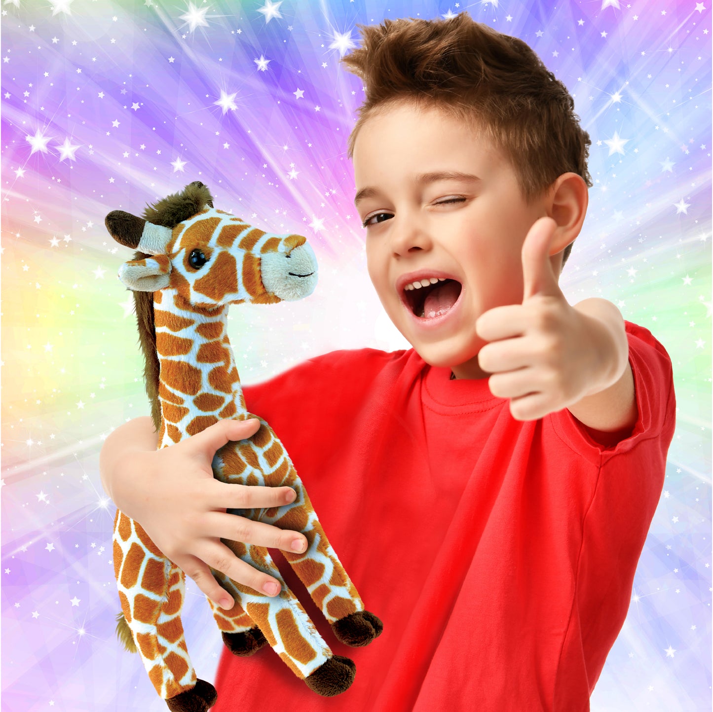 SUPER SOFT PLUSH - WILD SMALL GIRAFFE