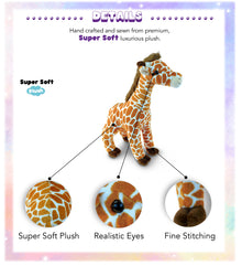 SUPER SOFT PLUSH - WILD LARGE GIRAFFE