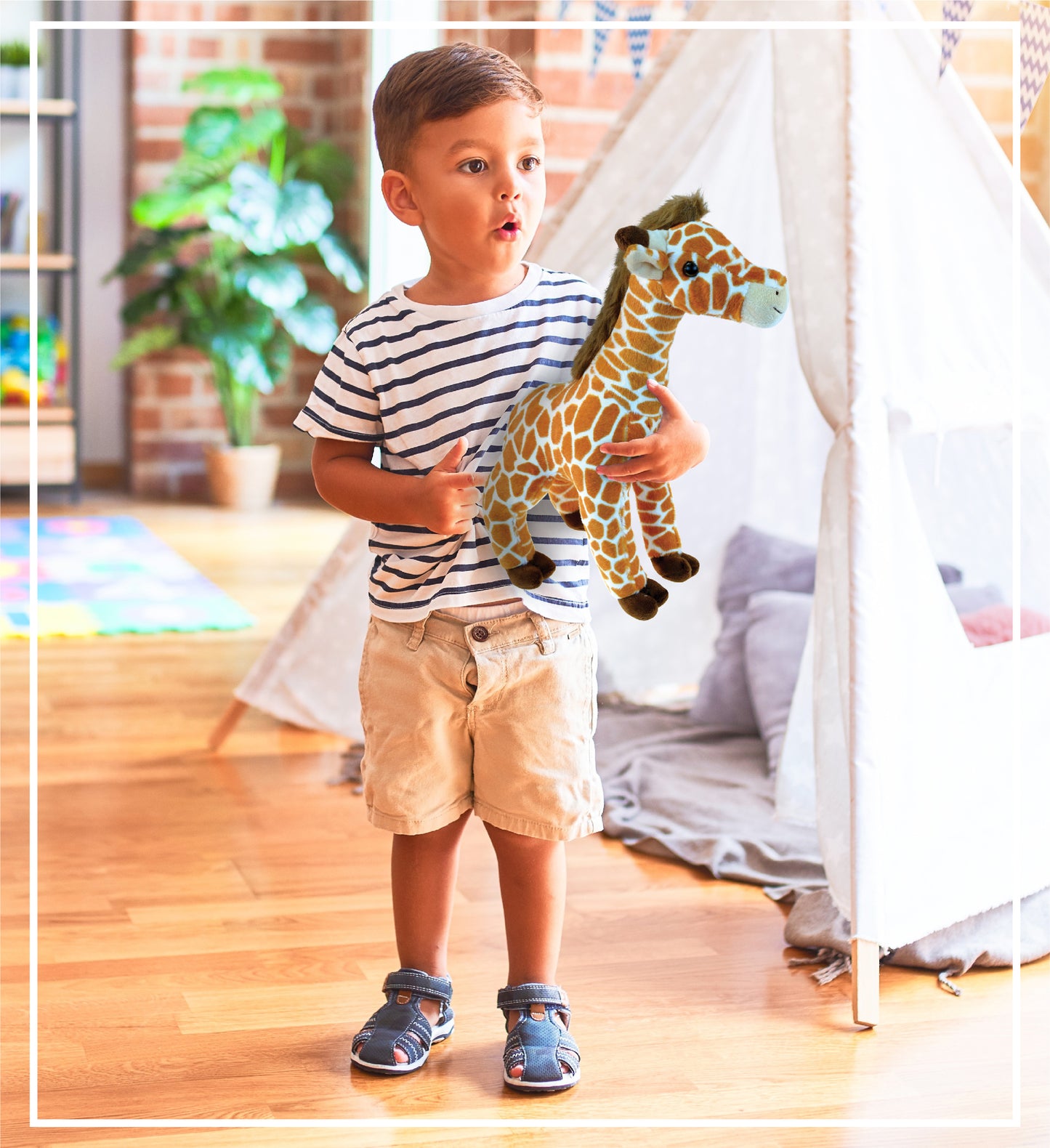 SUPER SOFT PLUSH - WILD LARGE GIRAFFE