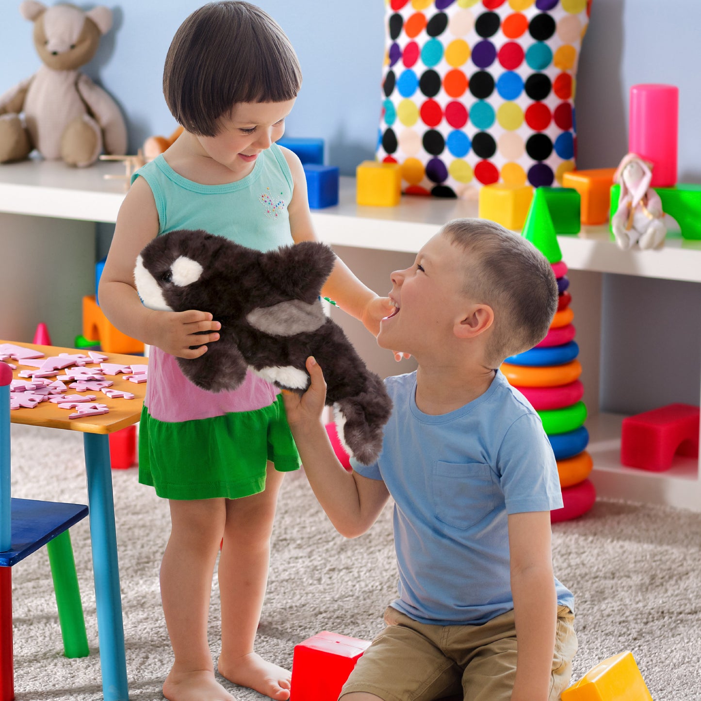 SUPER SOFT PLUSH - WILD LARGE BLACK BEAR