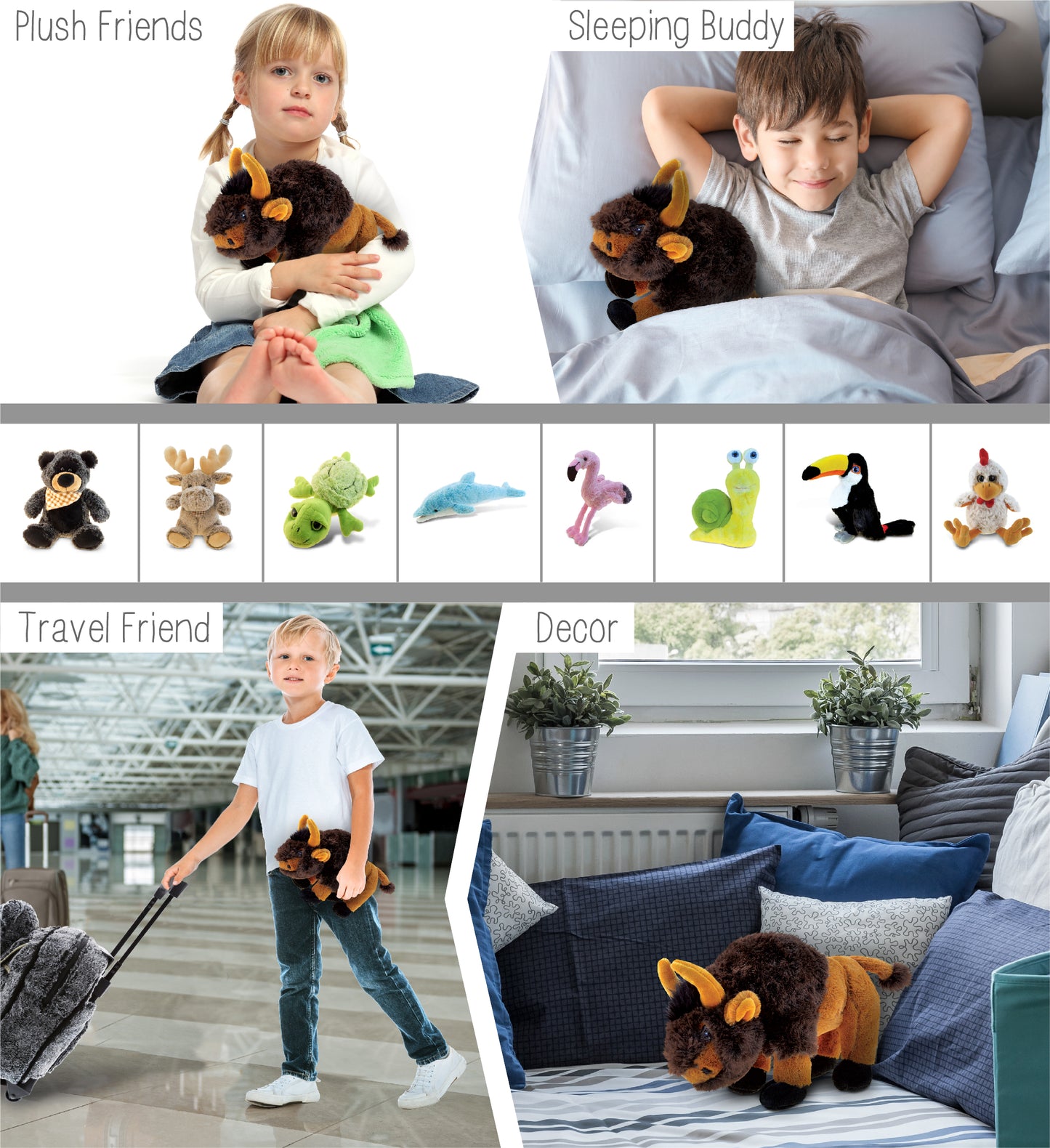 SUPER SOFT PLUSH - WILD SMALL BUFFALO