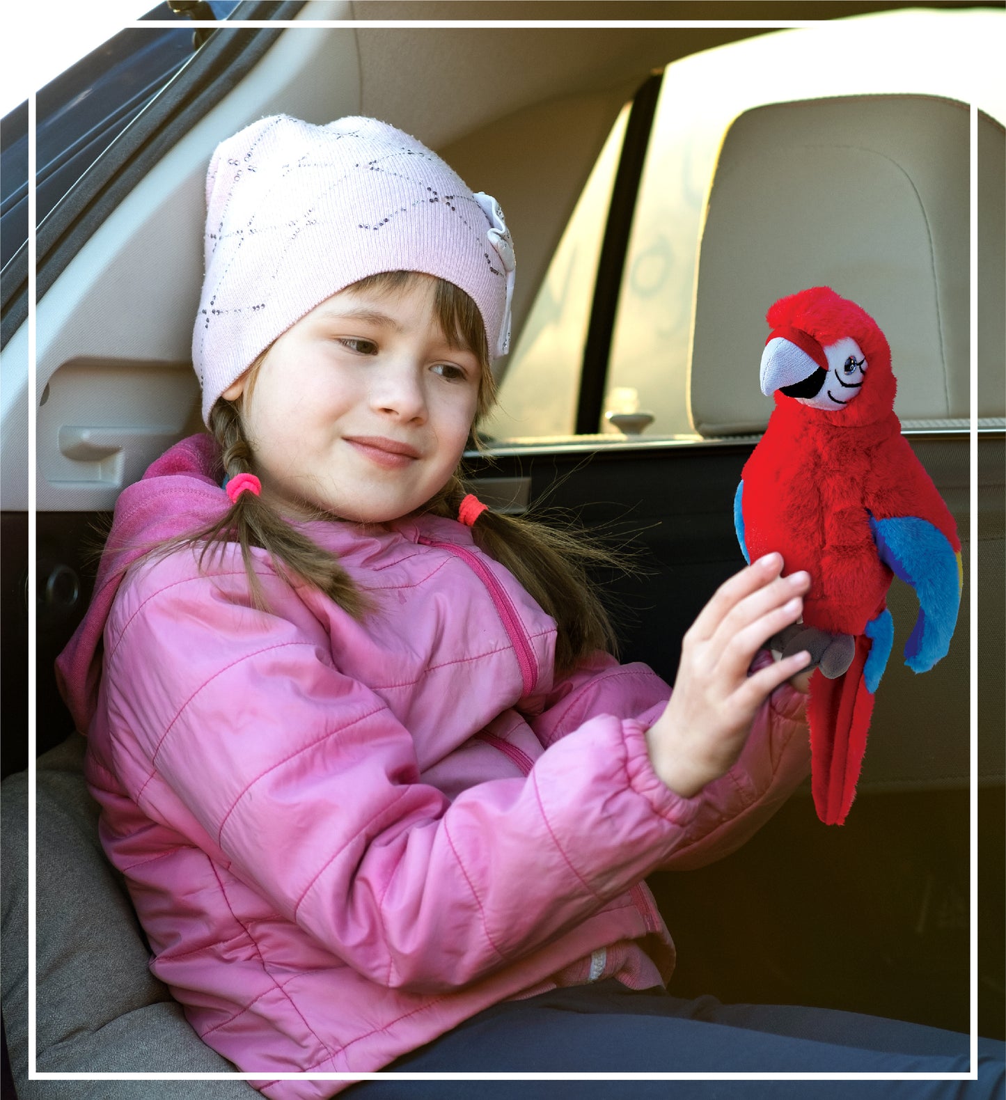 SUPER SOFT PLUSH - RED PARROT