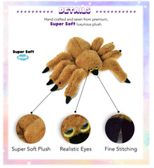 SUPER SOFT PLUSH - BROWN SPIDER