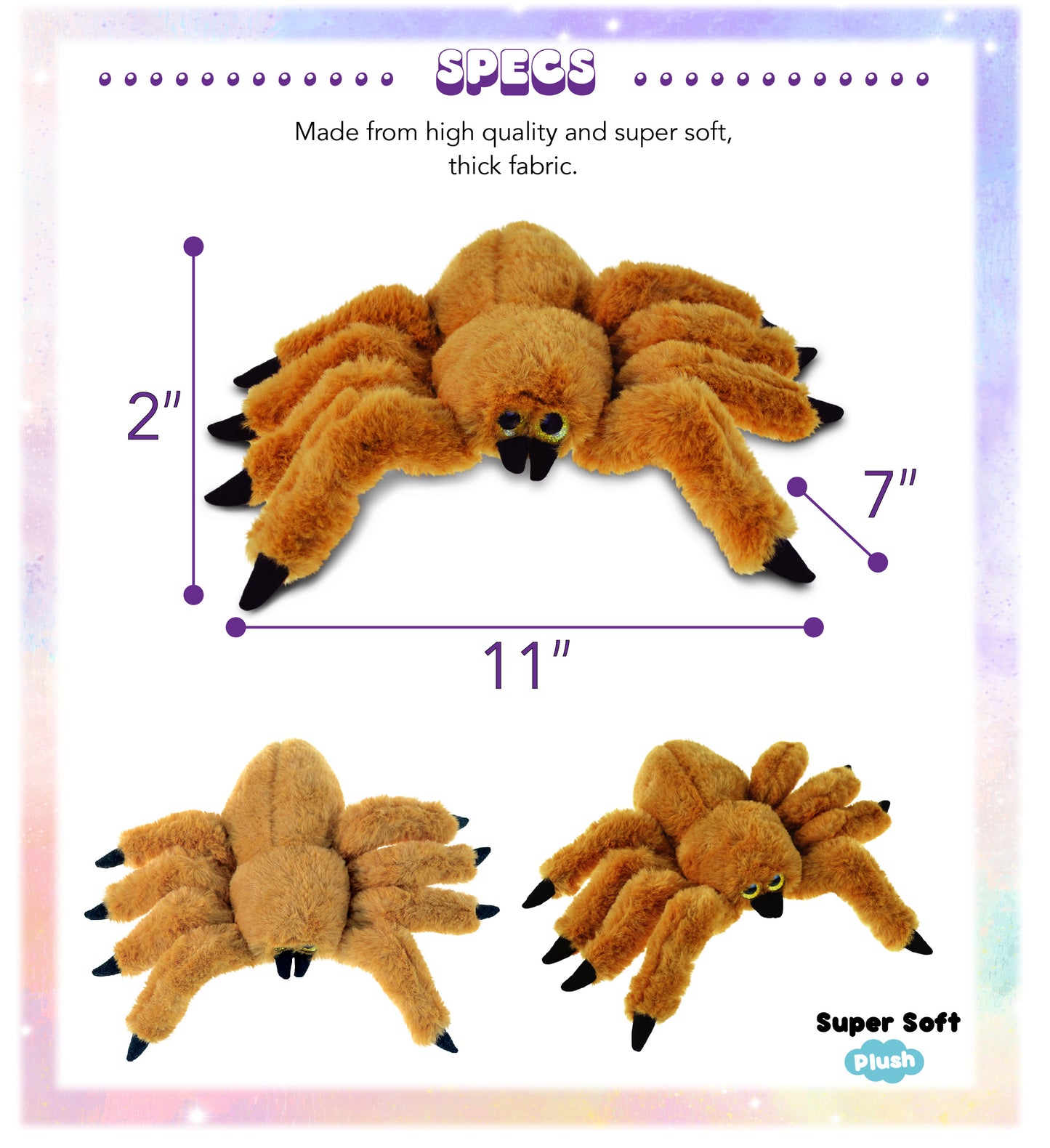SUPER SOFT PLUSH - BROWN SPIDER