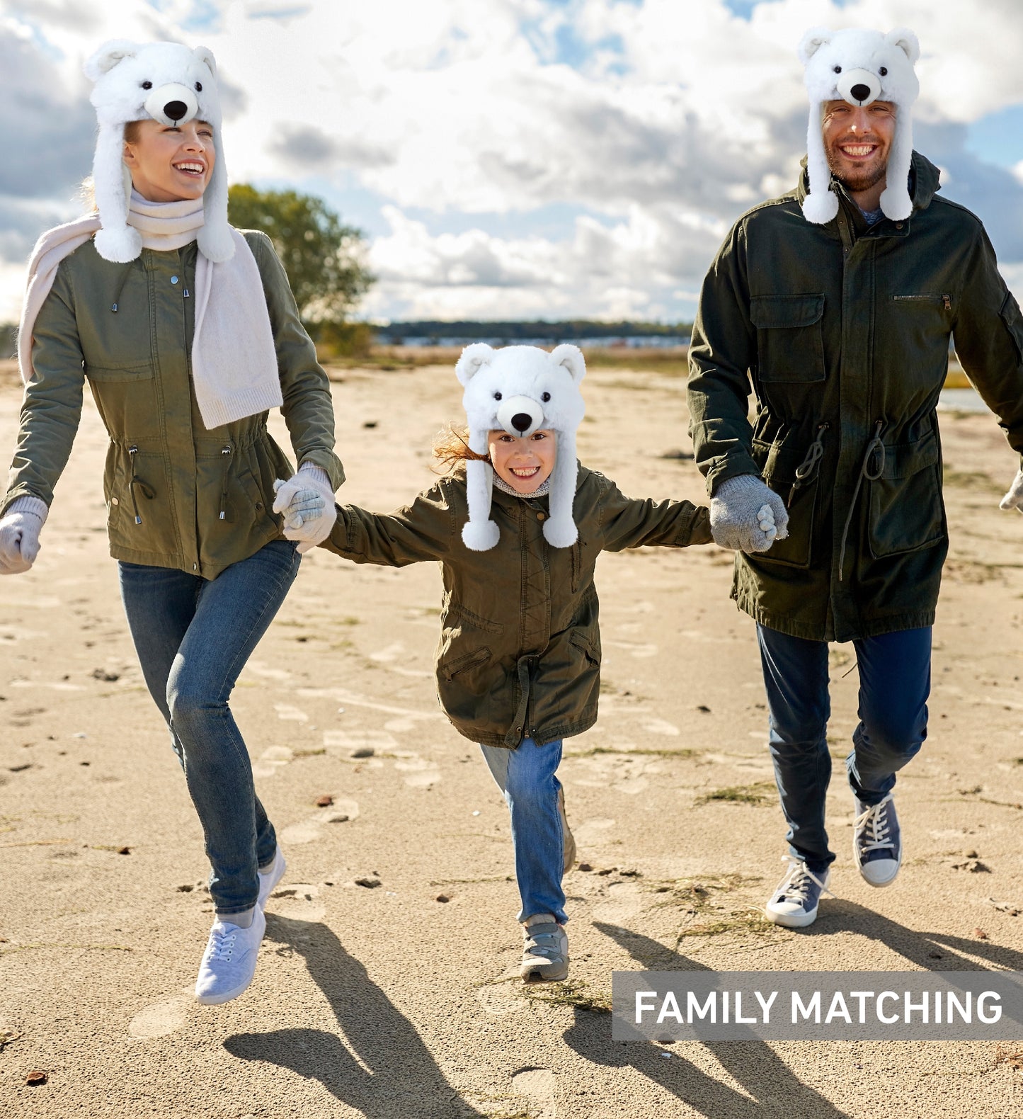 SUPER SOFT PLUSH HAT - POLAR BEAR