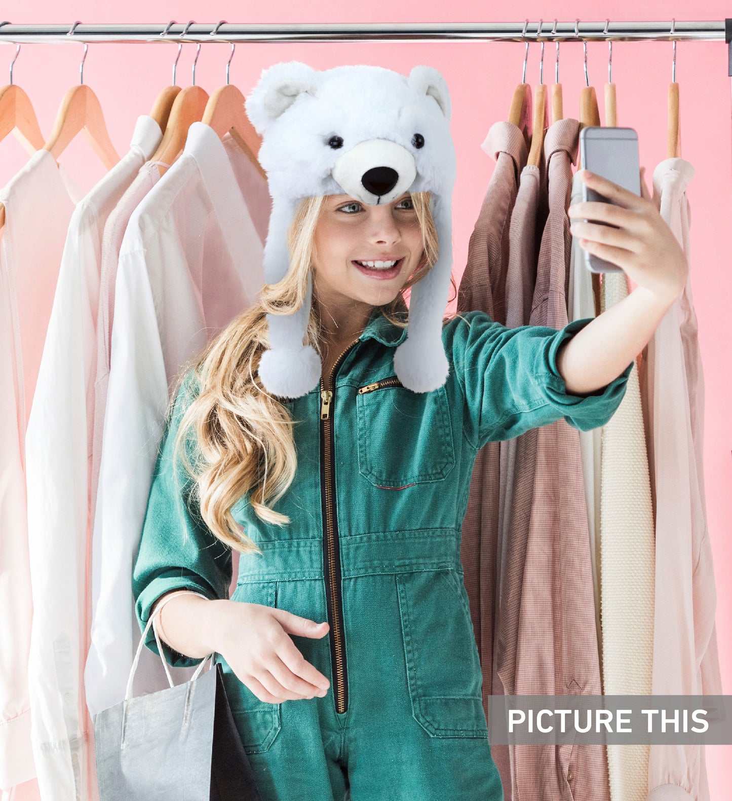 SUPER SOFT PLUSH HAT - POLAR BEAR