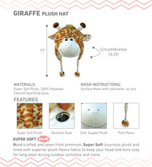SUPER SOFT PLUSH HAT - GIRAFFE
