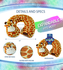 SUPER SOFT PLUSH NECK PILLOW - GIRAFFE
