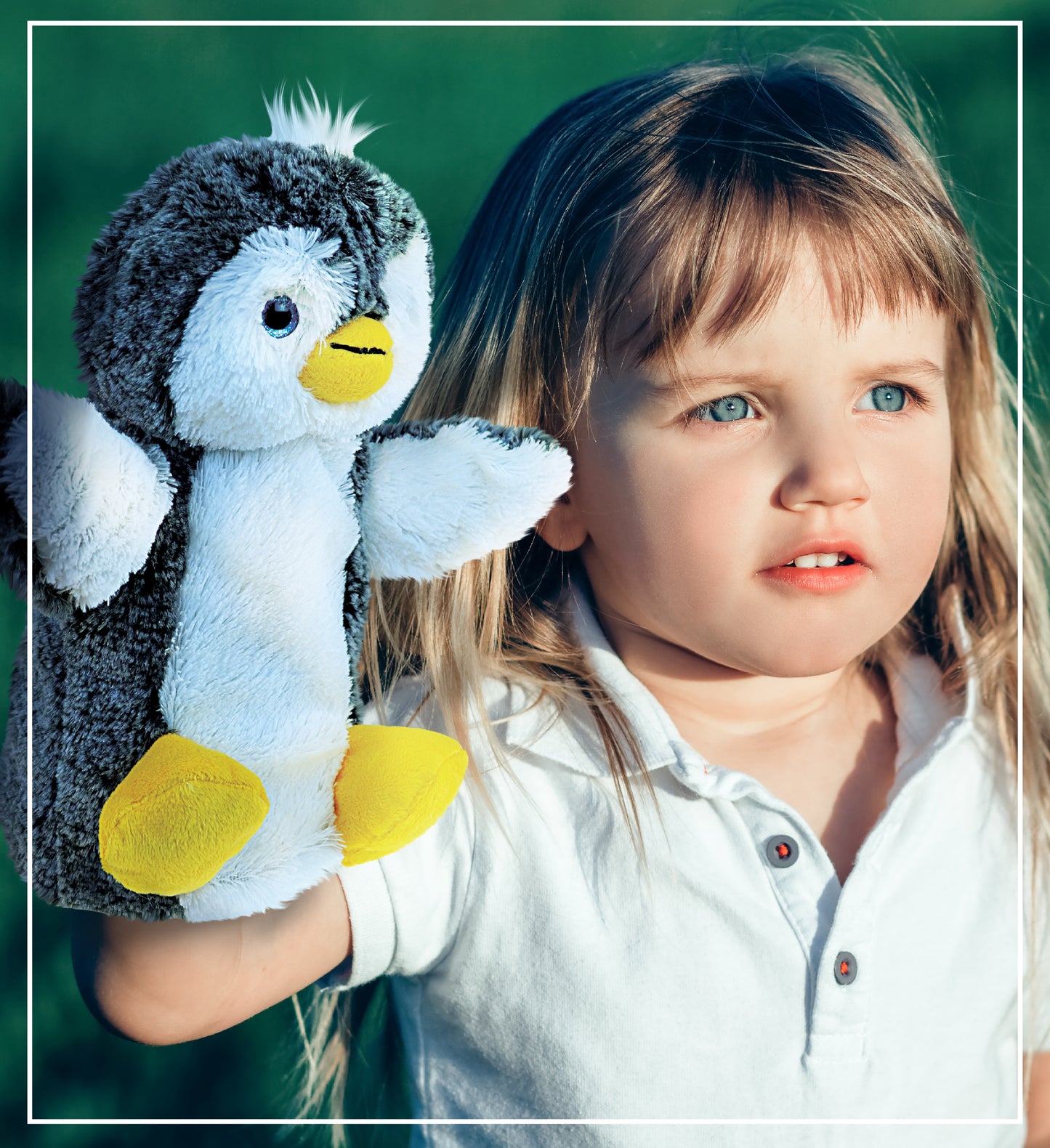 SUPER SOFT PLUSH HAND PUPPET - PENGUIN