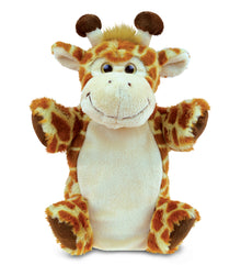 SUPER SOFT PLUSH HAND PUPPET - GIRAFFE