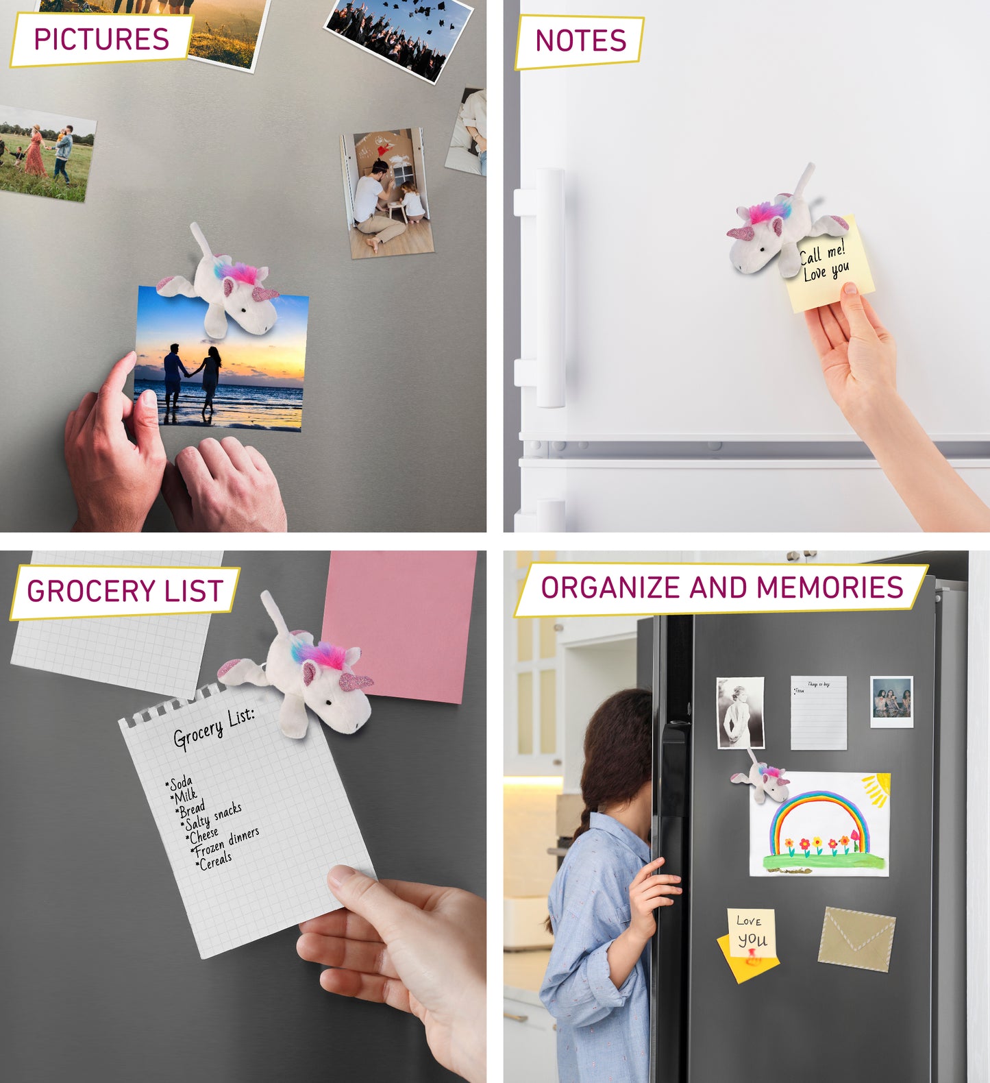 PLUSH MAGNET - UNICORN
