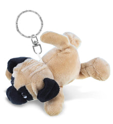 PLUSH KEYCHAIN - PUG DOG