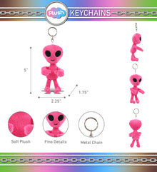 PLUSH KEYCHAIN - PINK ALIEN