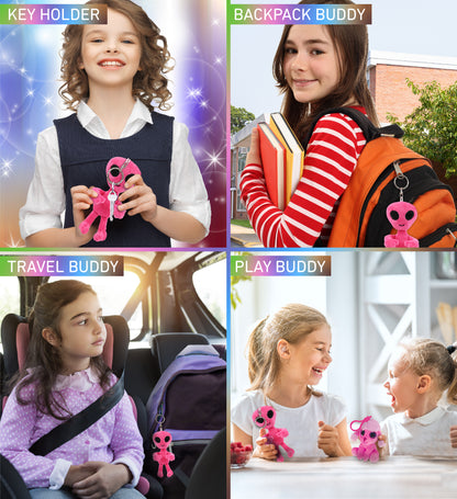 PLUSH KEYCHAIN - PINK ALIEN