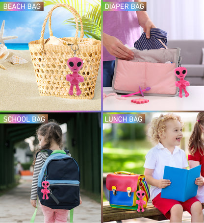 PLUSH KEYCHAIN - PINK ALIEN