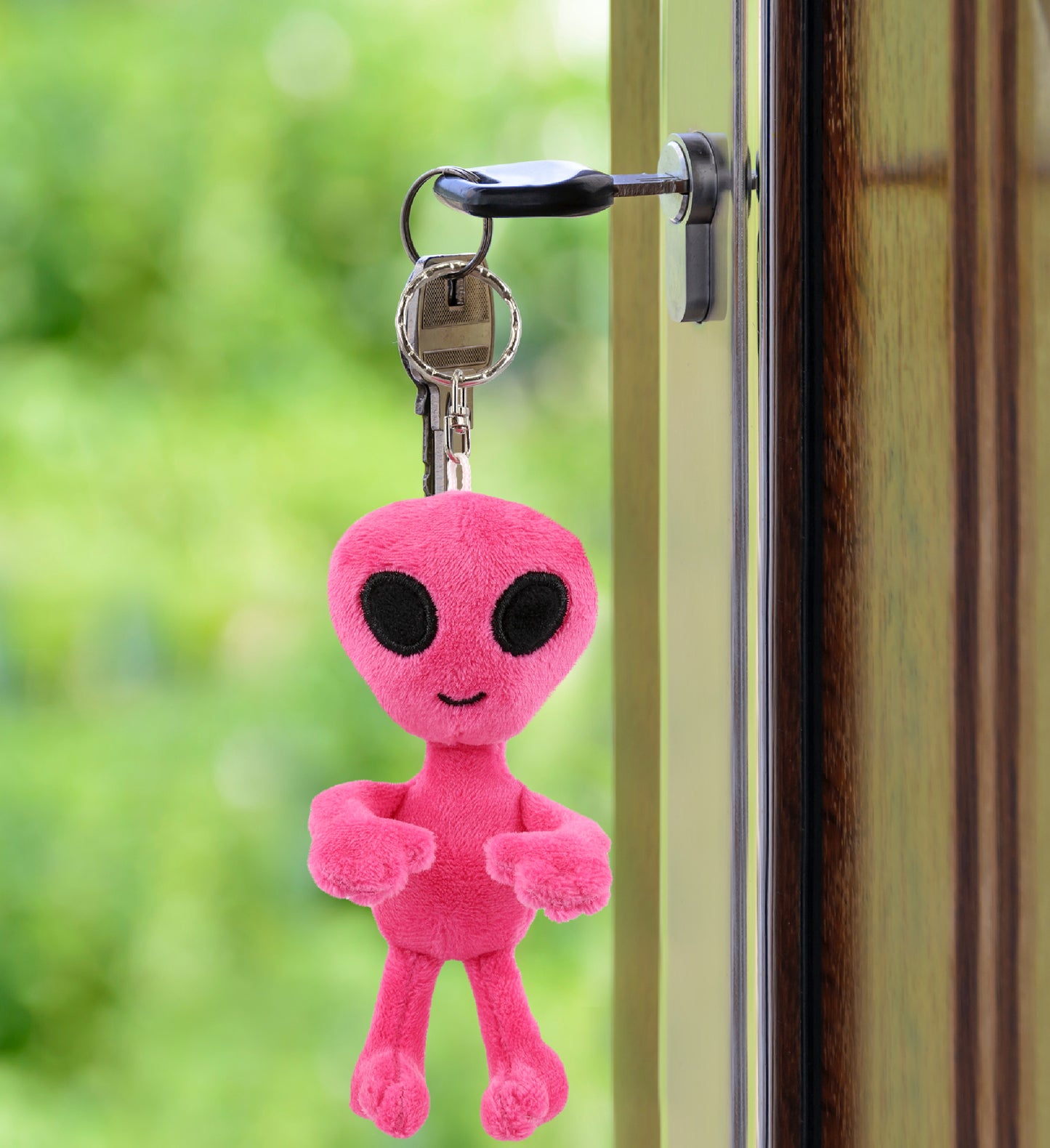 PLUSH KEYCHAIN - PINK ALIEN