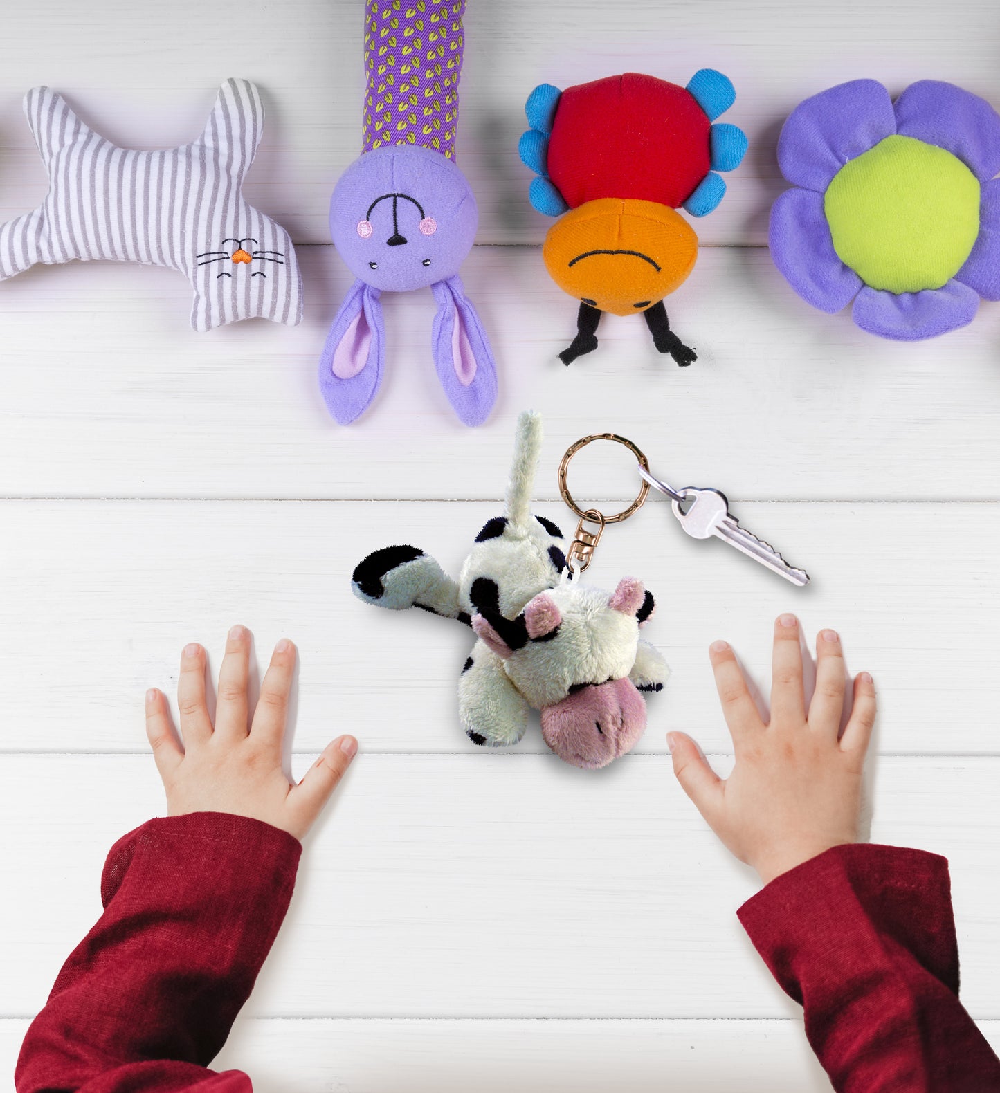 PLUSH KEYCHAIN - COW