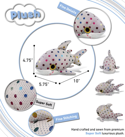 BIG EYE PLUSH - DOTTED SHARK